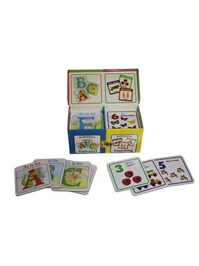 Vintage Leap Frog Smart Child Discovery Set 2-IN-1 Alphabet & Counting Cards